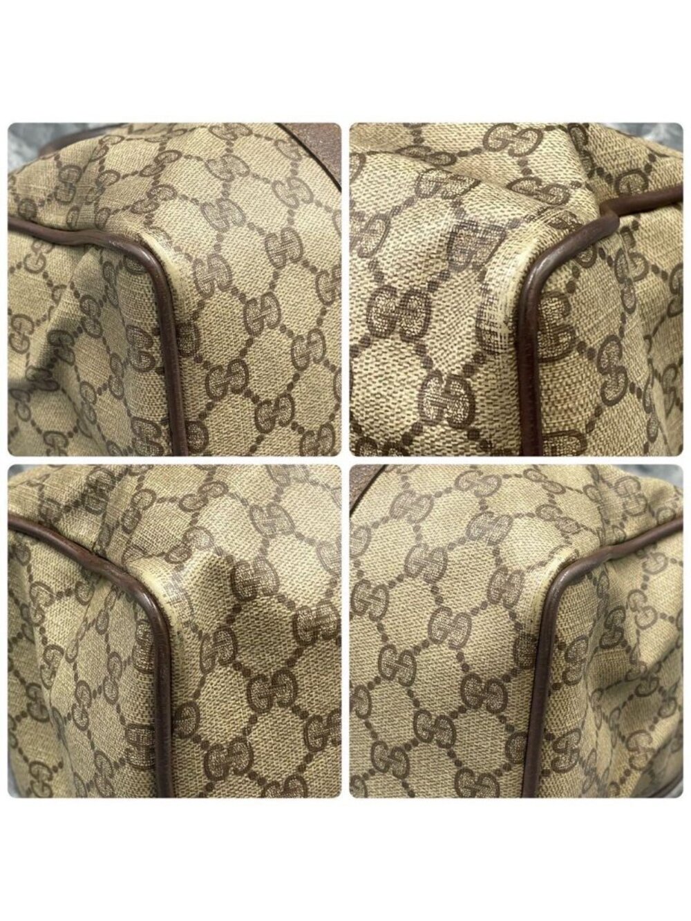 Gucci GG Sherry Line Boston Bag Brown Leather - Picture 9 of 10